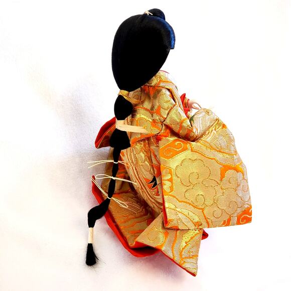 Japanese Vintage Hina Doll - Traditional Kimono - Picture 4 of 8